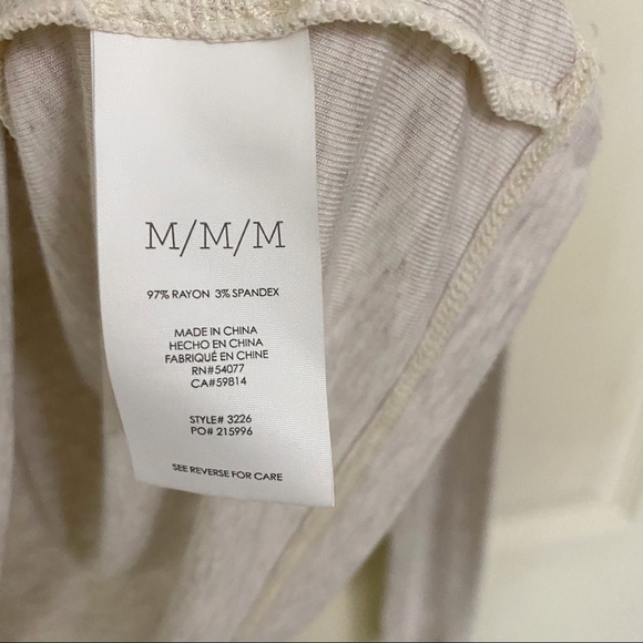 CAbi Sawyer Cowl Neck Heathered Oatmeal Tunic Top - Picture 6 of 9